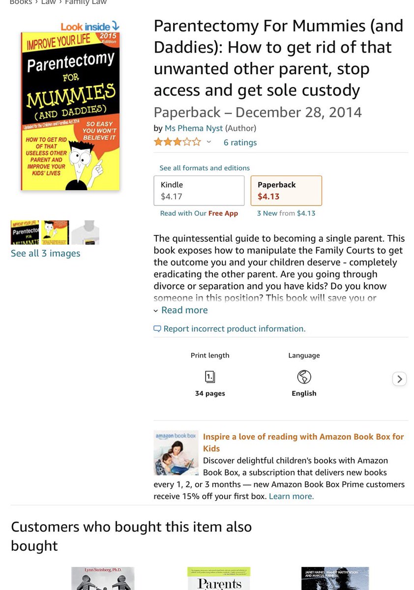 MyClickInTime's tweet photo. @AliBushell @DadswithKidsUk I am buying a paperback copy to give to the arsehole judge who doesn’t believe in PA. https://t.co/Vek05oIPgq