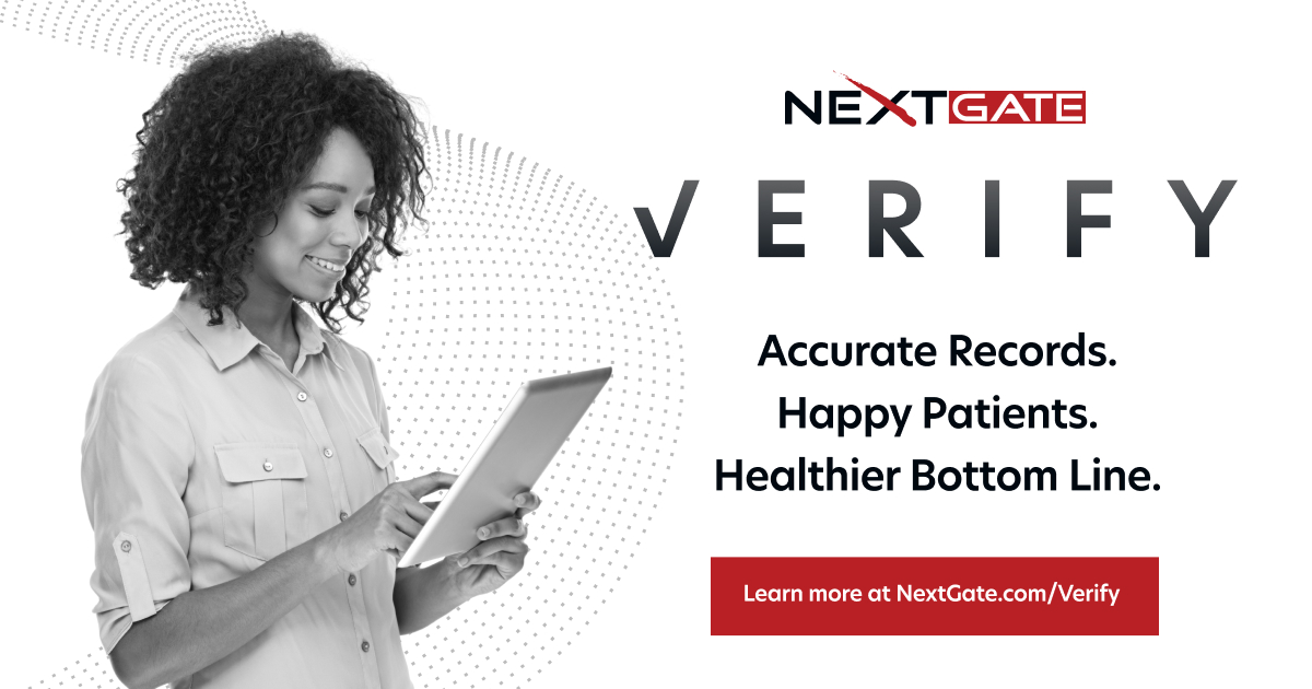 #Verify: 

- Accurate Records
- Happy Patients
- A Healthy Bottom Line

Visit hubs.ly/Q0178P480 to learn more.

#NextGate #EMPI #KnowYourPeople