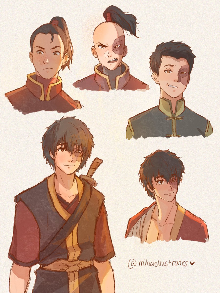 mihaellustrates's tweet photo. zuko <33 the prince, the traitor and the fire lord.. oh and lee <33 https://t.co/S2rM1sIaIq