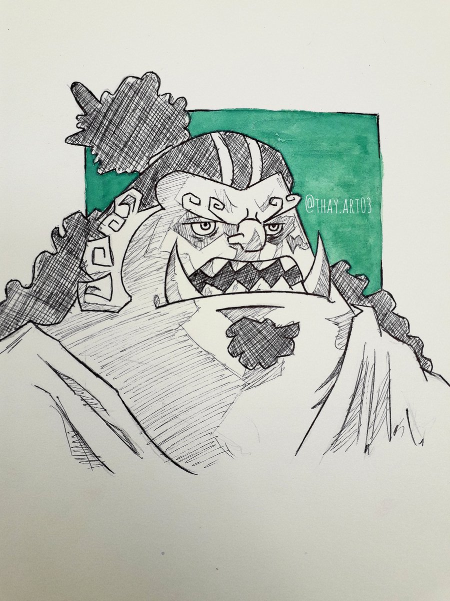 Thayart03's tweet photo. Desenhei o jimbei #ONEPIECE https://t.co/9UdlQNdrul