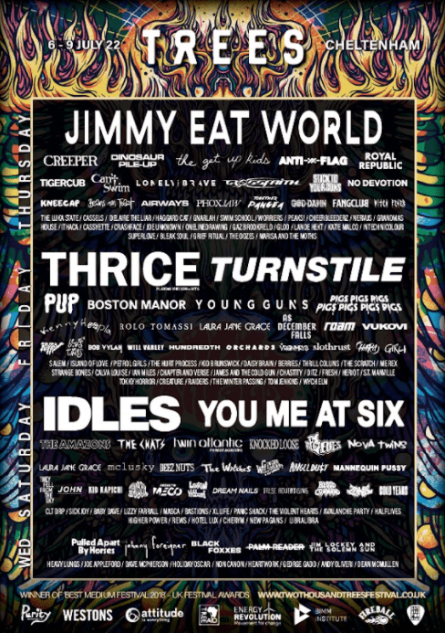 .<a href="/youmeatsix/">You Me At Six</a>, <a href="/NovaTwinsMusic/">Nova Twins</a>, <a href="/BSTNMNR/">Boston Manor</a>, <a href="/twinatlantic/">Twin Atlantic</a>, <a href="/angeldustmoney/">ANGEL DU$T</a>, <a href="/KennyHoopla/">raisedbywolves.</a>, <a href="/TFFTSband/">They Fell From The Sky</a>, <a href="/mannequinpussy/">MP</a>, <a href="/BASTIONS/">BASTIONS</a>, <a href="/cheerbleederz/">🤡cheerbleederz 🤡</a> and more announced for <a href="/2000trees/">2000trees Festival</a>! distortedsoundmag.com/2000trees-fest…