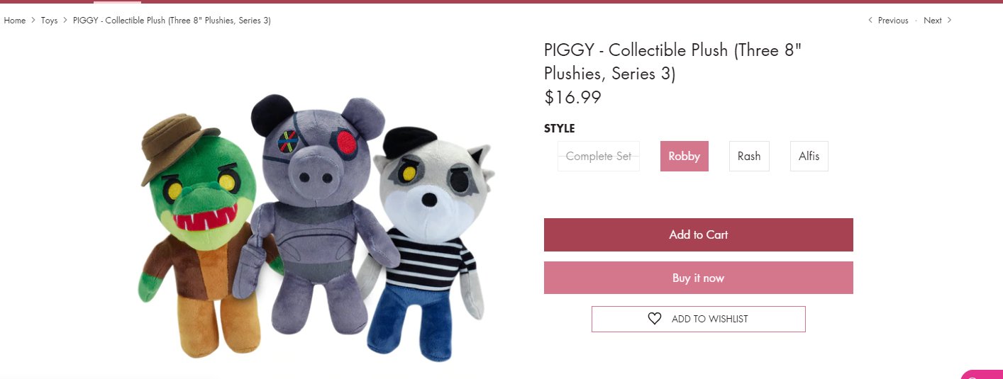 PIGGY Official Store - PIGGY - Collectible Plush (8 Plushies