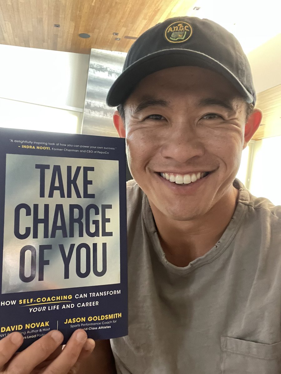 Thanks @DavidNovakOGO!!! Looking forward to learning how to coach myself more efficiently to keep achieving my goals. Reading this on my way to Augusta #takechargeofyou https://t.co/KUj4tjVZV9