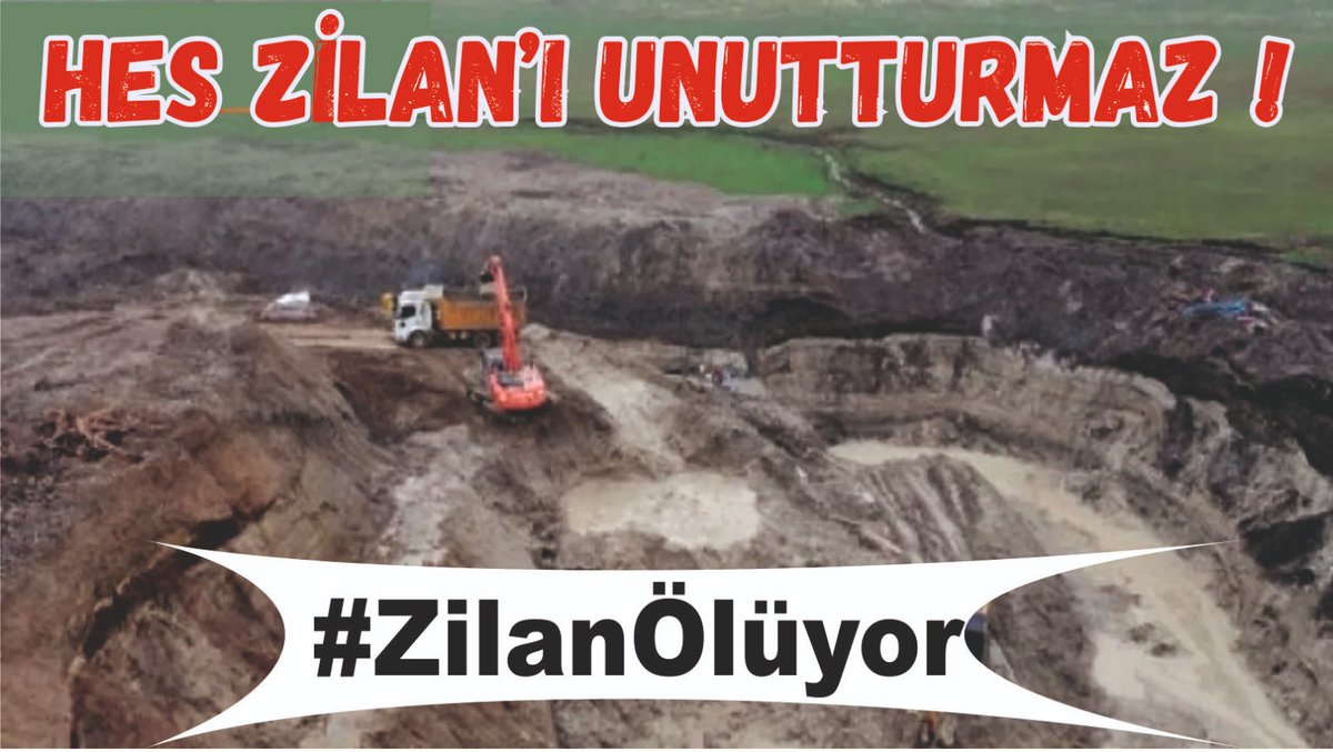 #ZilanÖlüyor Zilan’da hukuk işlemiyor. Mahkeme kararları tanınmıyor. Şirketler yıkım projelerine dilediği gibi devam ediyor. Yaşam alanlarını korumak isteyen halk ise yıllardır potansiyel suçlu muamelesi görüyor. <a href="/HdkEkoloji/">HDK Ekoloji Meclisi</a> <a href="/muglacep/">Muğla Çevre Platformu -MUÇEP</a> <a href="/EkolojiKaz/">Kazdağları Ekoloji Platformu</a> <a href="/yakanal_yaist/">Ya Kanal Ya İstanbul Koordinasyonu</a> <a href="/ikizdere_icder/">İkizdere Çevre Derneği</a>