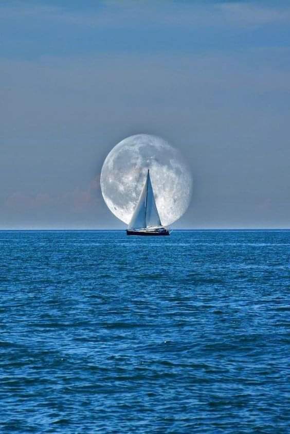 Ocean Touching the moon