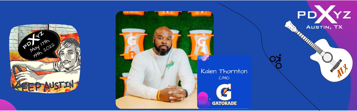 So excited to have Kalen Thornton, CMO, <a href="/Gatorade/">Gatorade</a>  speak at this year's PDXYZ experience in Austin on May 17th - 19th, 2022 | pdxyz.thepeer150.com