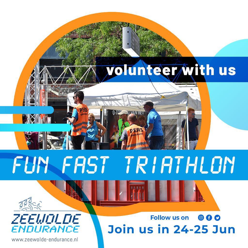 Voor het grootste sportieve triathlon evenement in Zeewolde, op 24 en 25 juni, zijn we op zoek naar vrijwillers. Er zijn verschillende posten die bezet moeten worden. Lijkt het je leuk om te helpen? Meld je dat aan via de website.