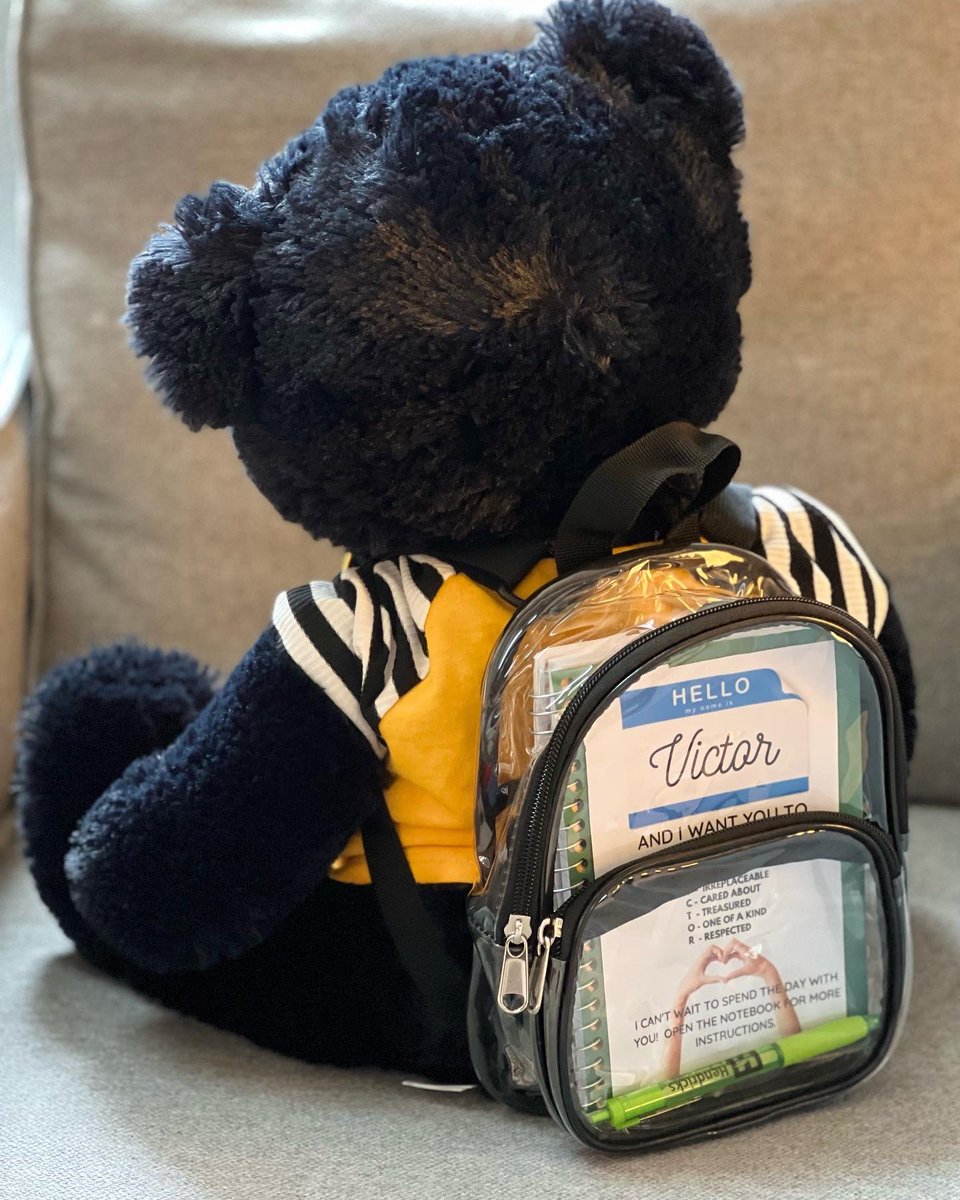 aef_avonschools's tweet photo. AEF wants to introduce you to Victor the Value Bear.  Victor wants all ACSC staff to know they are valued. If you receive Victor, we want to see what he is up to during the day!  Post photos, videos, etc so we can see his travels and what he is up to. #victorstravels https://t.co/s2d159GWMM