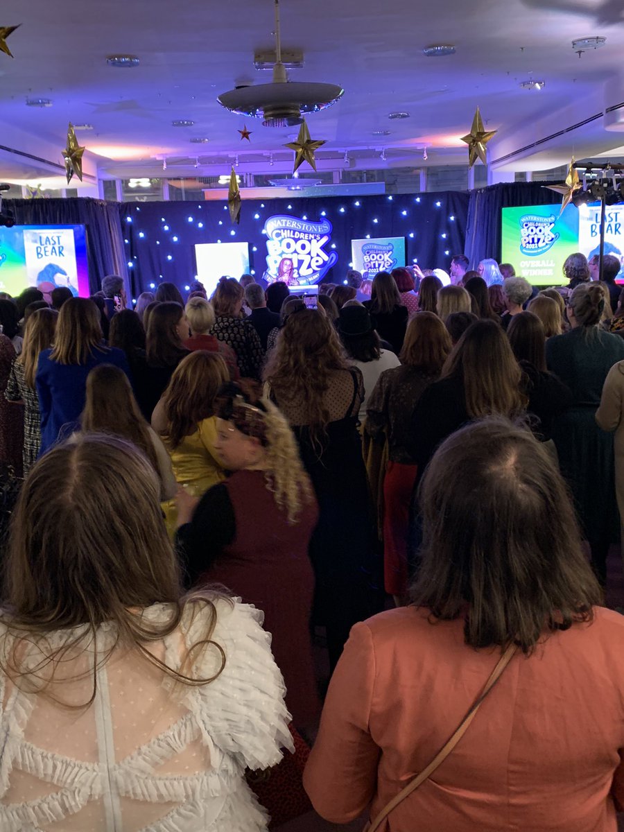 And the overall winner is … THE LAST BEAR by wonderful @HGold_author! The room is packed! Everyone is delighted and Hannah is giving a beautiful speech. Congratulations! #WCBP22