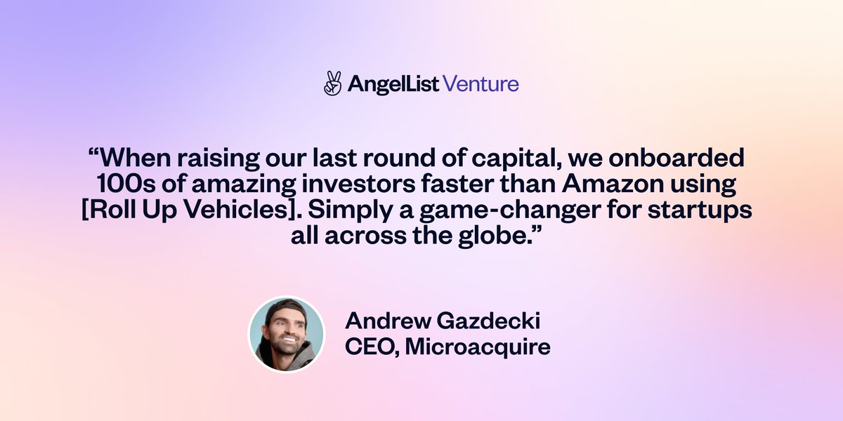 AngelList's tweet photo. We've had many happy founders. Here's what a few had to say: @agazdecki @kylewestaway @agarwal_megha26  @R44D https://t.co/54hAN1Fjr6
