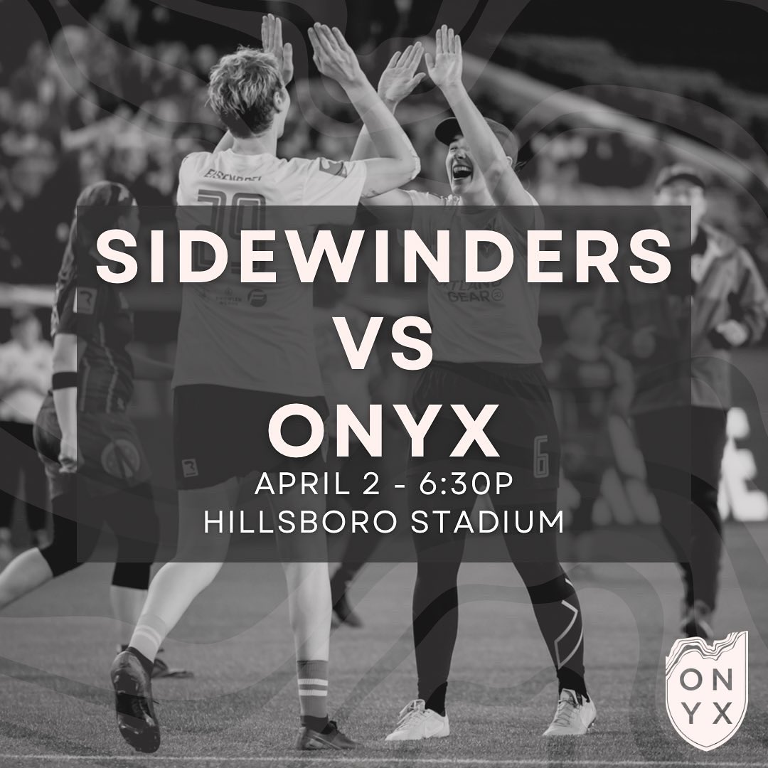OregonOnyx's tweet photo. Onyx hosts @az_sidewinders this Saturday at Hillsboro Stadium at 6:30p! See you there! #hookedononyx https://t.co/R2S2kYR8pY