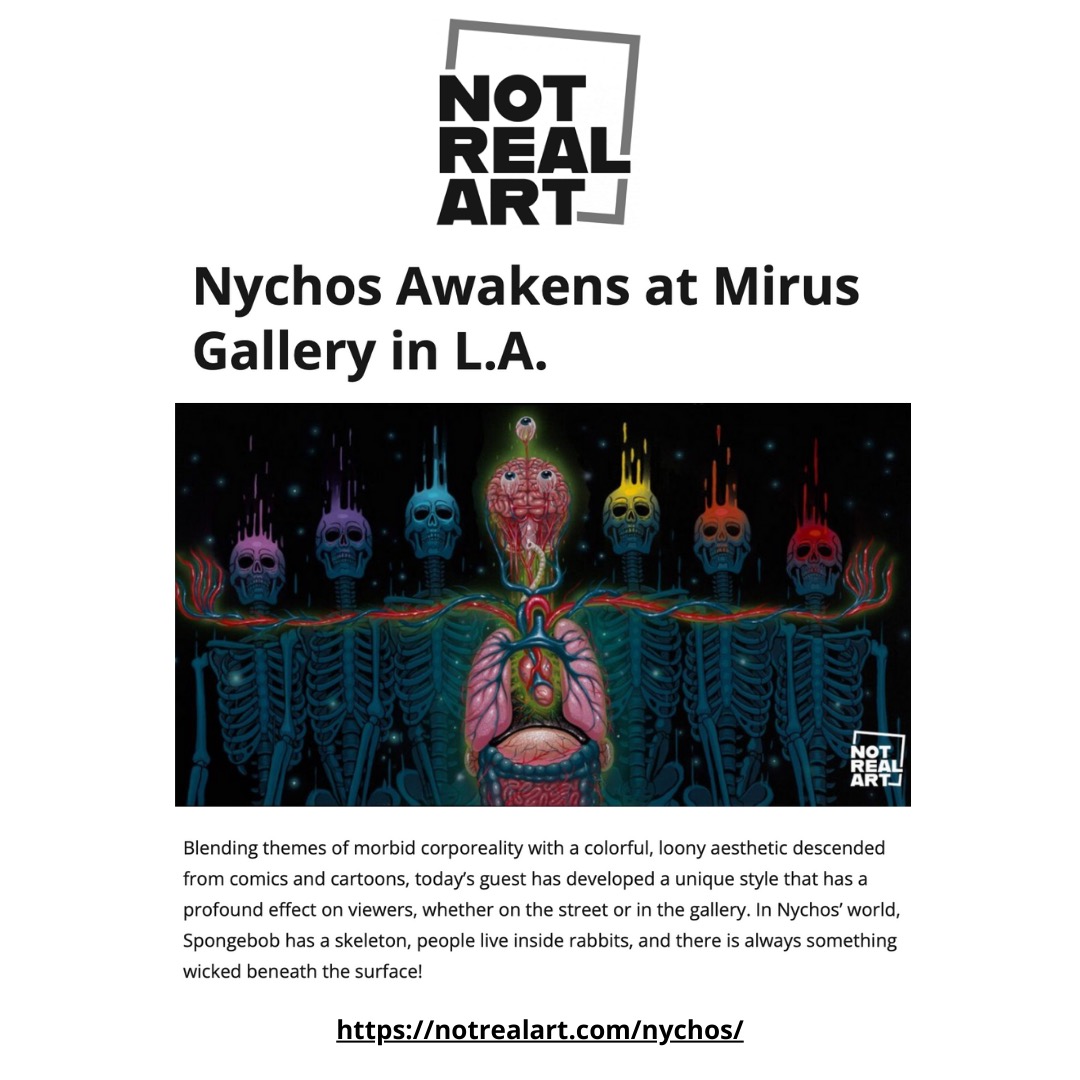 HijinxArts's tweet photo. Looking for a good listen today? Check out @nychos on the @notrealartworld podcast as he talks about his current show, "The Awakening" @mirusgallery!
🔗https://t.co/8NLMsl6KSl
#nychos #notrealart #artlifeisthebestlife https://t.co/sjx7JWVnUb