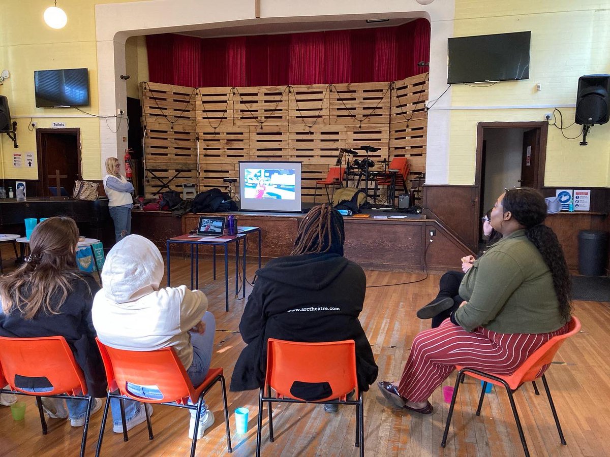 ArcRaisedVoices's tweet photo. @arctheatre’s @ArcRaisedVoices watching their brand new film ‘RAISED VOICES 2022: We Are Unique’ 🤩🤩 everyone is feeling so proud! https://t.co/IxeXbpqrpx