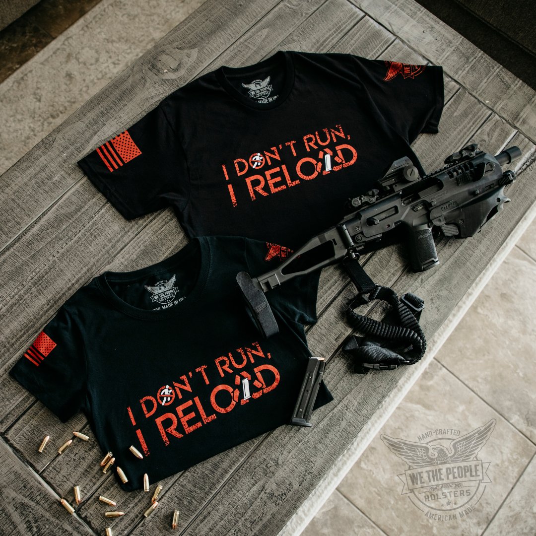 Wethepeoplehols's tweet photo. Why run when you can reload? ๐โโ๏ธ
https://t.co/zps7yyArA3
Shirts, hoodies, and tumblers available at the link above. โคด๏ธ
#idontrun #reload #guntee #wethepeopleholsters #madeinamerica #1776 #2a #2aapparel https://t.co/JjfcjgjcbS