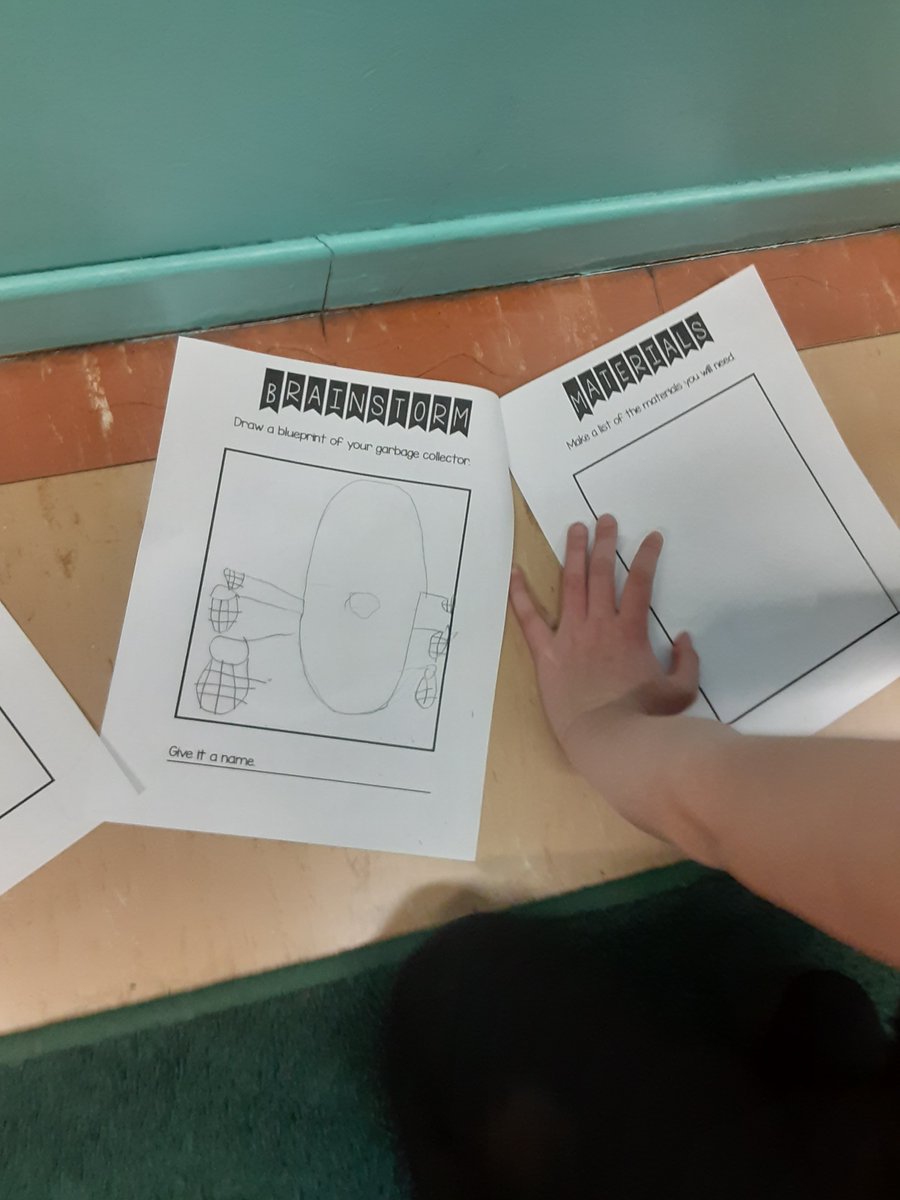 mrsbowesteaches's tweet photo. Part 3: Students learned that together with a partner they were going to construct a device that will help clean up the garbage in our oceans. Today we brainstormed what it will look like and the materials we will need to build with. #saveouroceans #pbl #listwriting #STEM https://t.co/ar4lOIOV9D