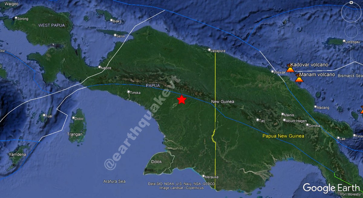 earthquakevt's tweet image. ⚠️#Indonesia🇮🇩: A moderate #earthquake of magnitude mb=5.1, was registered at 160 KM ENE of #Agats, province of #Papua. Depth: 10 KM.
More info: on.doi.gov/3JYl58V
Apakah anda merasakan gempa ini?, ceritakan!.
#EQVT,#gempa,#GempaBumi,#tremor,#sismo,#temblor,#terremoto.