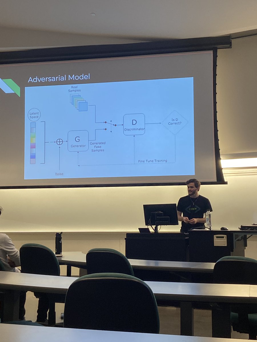 Listening to “Professor” Hackney speak on Generative Adversarial Networks! #machinelearning