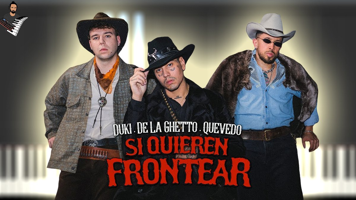 Cesarpaz98's tweet photo. @DukiSSJ , @DeLaGhettoReal , Quevedo - Si Quieren Frontear | Instrumental Piano / Partitura / Karaoke / MIDI
#TemporadaDeReggaeton #SiQuierenFrontear #DUKI 
👇👇👇
https://t.co/ohxqpEC54j https://t.co/7FCOas7R4F