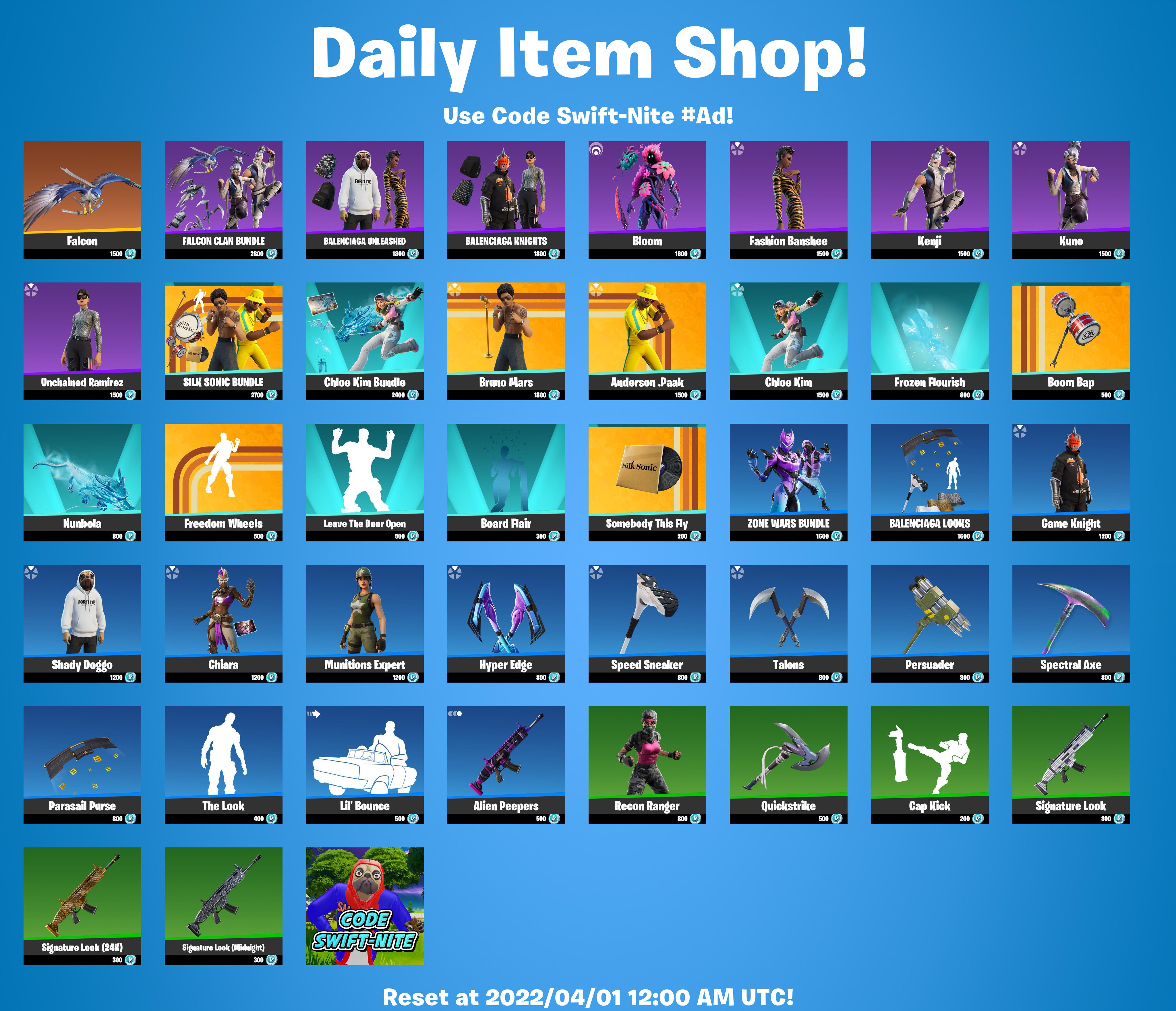 Fortnite Item Shop / Twitter