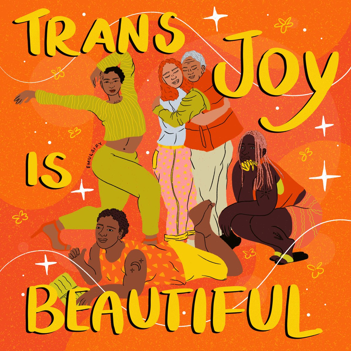 CultureStrike's tweet image. Trans joy, trans love, and trans freedom are beautiful!
We support y’all every single day and continue to raise awareness because trans justice is within reach! 

Art by: @emulsify.art 
#TransDayofVisibility #CultureStrike