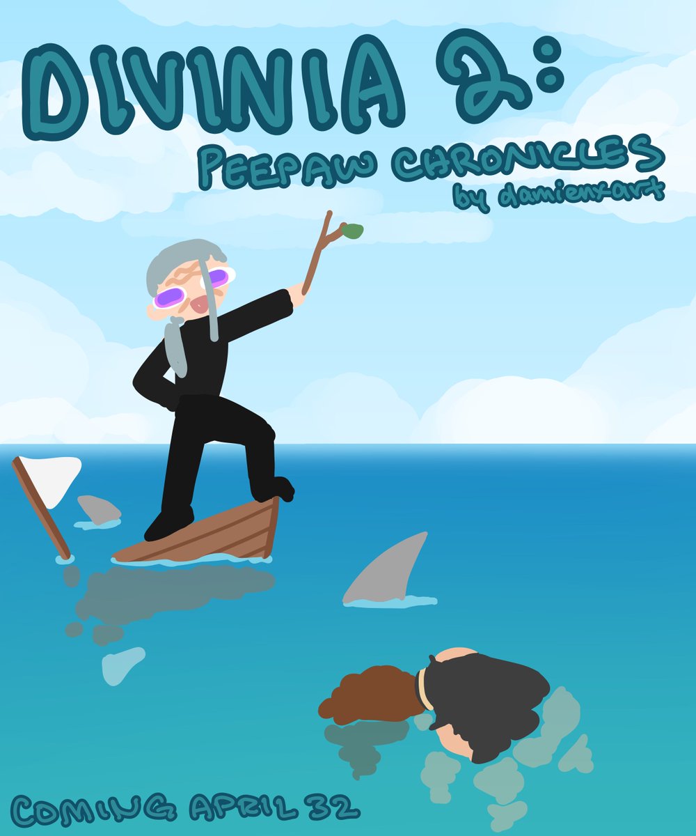 🔱 Divinia 2 Cover 🔱 Peepaw Casey goes on a journey to find sticks in the ocean. Will the sticks lead him to the sunken island of Divinia? Coming soon: April 32