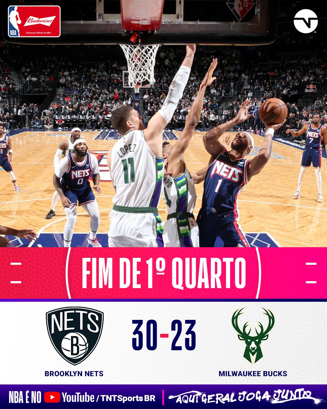 TNT Sports Brasil on Twitter "BUCKS NA FRENTE! Será que vem