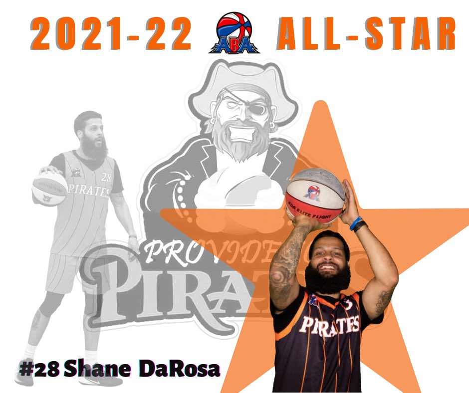 PiratesABA's tweet photo. Our guy, Pawtucket native, Shane DaRosa, has been selected to the American Basketball Association All-Star team. Congratulations! #RIstrong #localtalent #supportlocal #GoPirates https://t.co/VXttVjWkgR