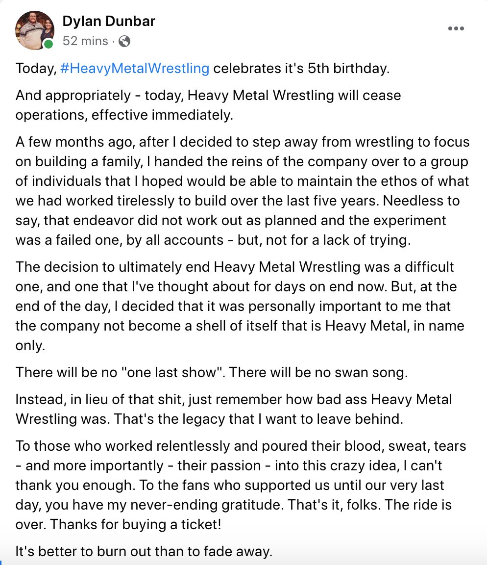 HEAVY METAL WRESTLING tweet media