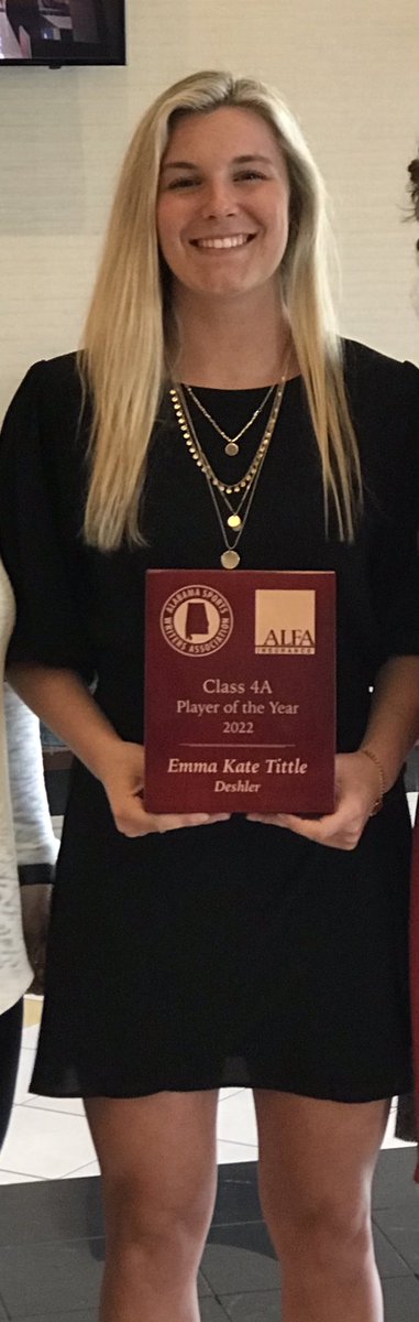 JanaKillen's tweet photo. Congratulations to Emma Kate Tittle. She was selected as the 4A Player of the Year! https://t.co/TpdFZZN0iv