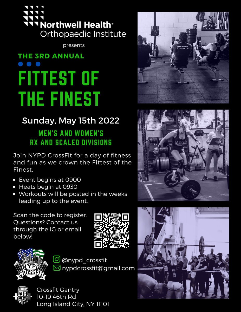 NYPDCrossFit's tweet photo. Let’s see who is the Fittest among the NYPD. @NYPDPC @NYPDFIRSTDEP @NYPDChiefOfDept @NYPDChiefPatrol @NYPDdcer @NYPDSport https://t.co/SUqi1AvdhY