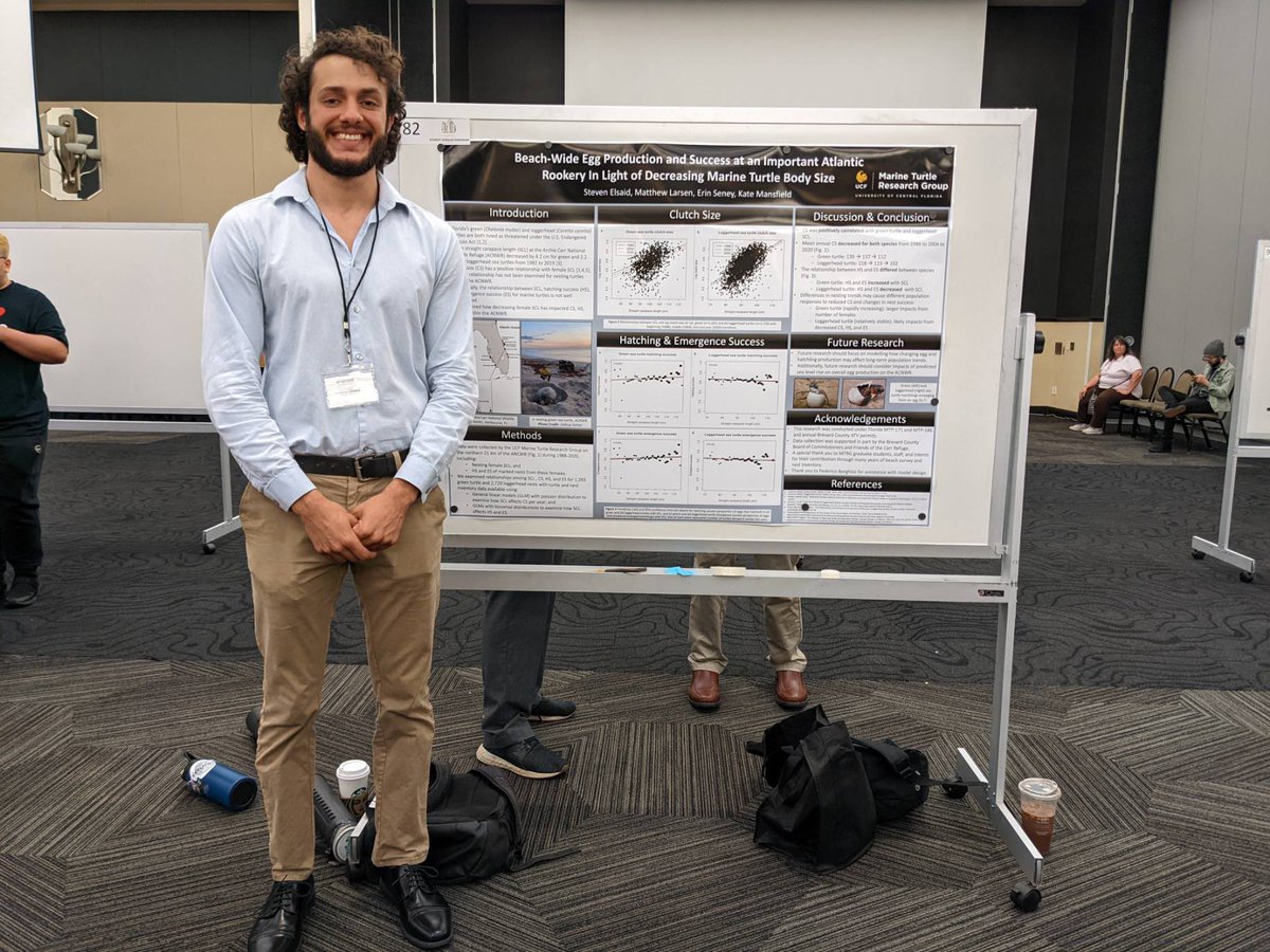 mattylarsen30's tweet photo. Congratulations to @sydneymortonx and Steven Elsaid for their incredible work! Youโve both done some fantastic research and it was great hearing you present. @UCFTurtleLab @UCFSciences @UCFBiologyDept #ucfresearchweek https://t.co/kcGqktCrEH