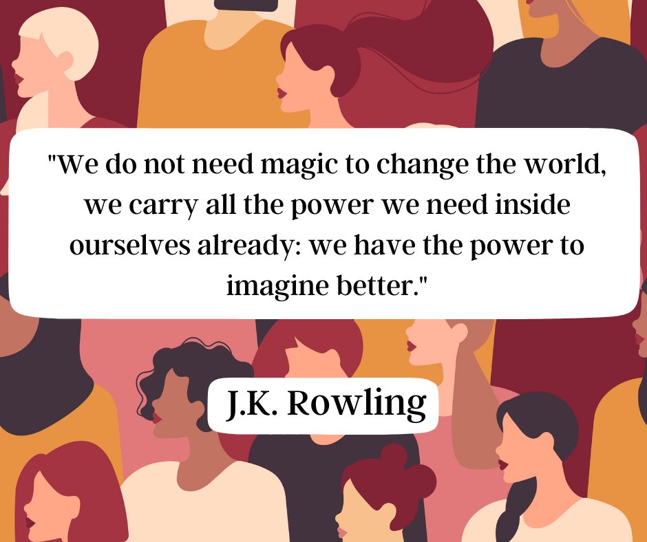 Park_LACSS's tweet photo. It's the last day of Women's History Month! Let's celebrate with a quote from famous author J.K. Rowling. https://t.co/y2EeGn9qGc