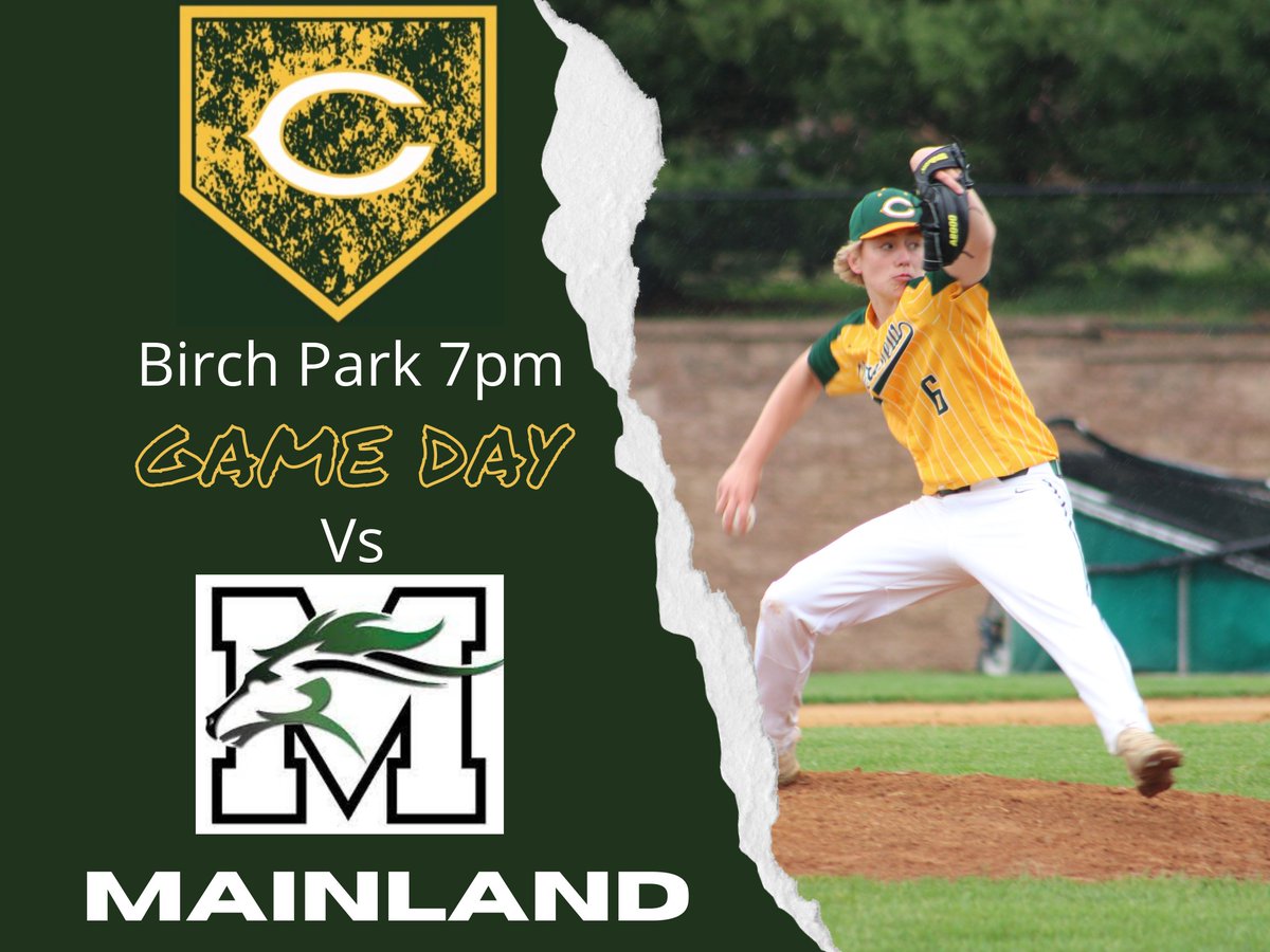 ClearviewBB's tweet photo. Tomorrow opening Night!! ⚡️🔋
🆚 @MRHS_Baseball
📅 4/1
⏲️ 7 PM
📍Birch Grove Park, Northfield NJ
📺 https://t.co/nCNPEQ3yTe
#WinThisPitch #Together #4TheC @viewathletics @TWIBaseballSJ @BFAlivestream @JFriedman57 @kminnicksports @nj_athletics @SJSportsWeekly @JSZ_Sports https://t.co/gTEY5joDua