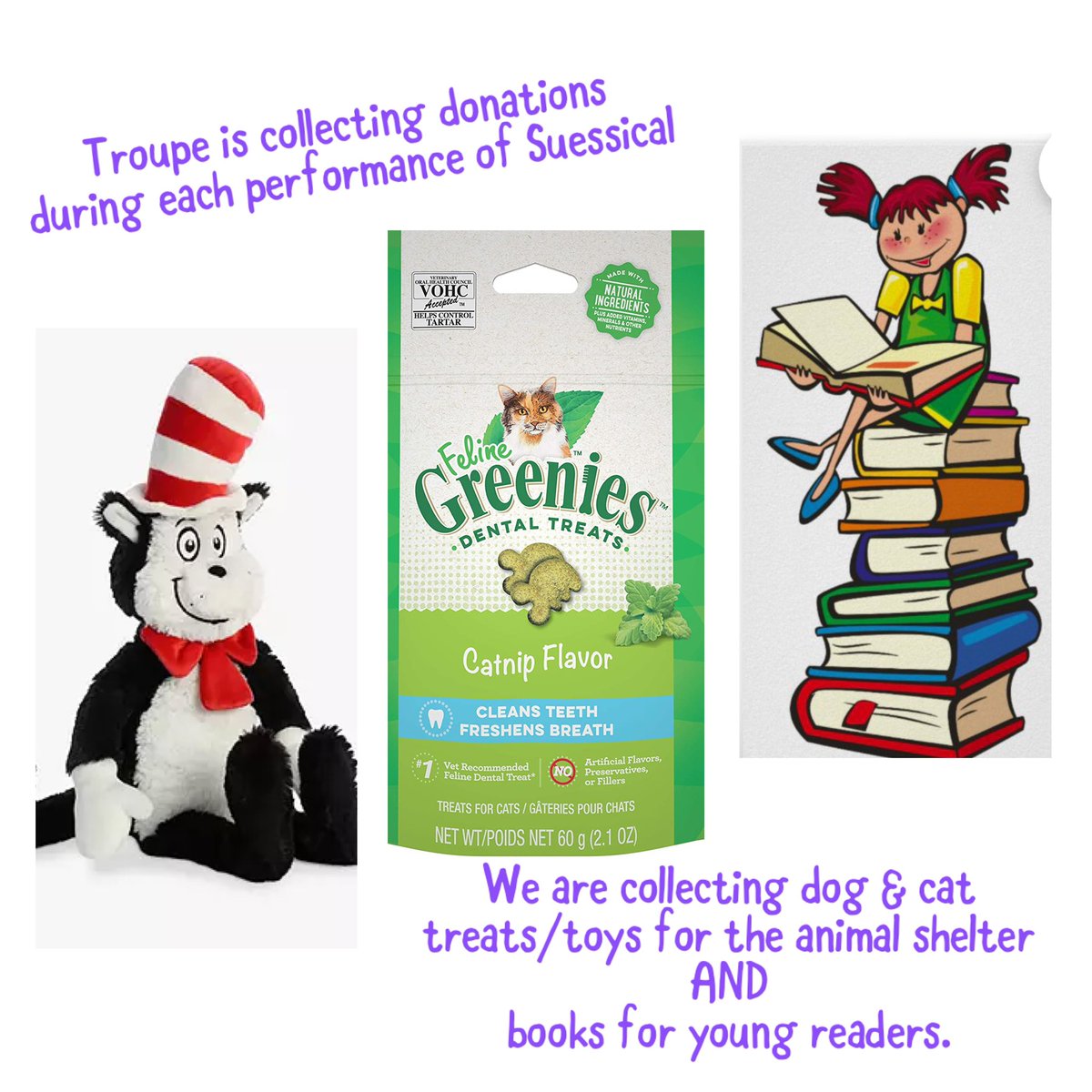 BSHS_Troupe on Twitter: "Seussical @BSPAHS 4/1,2,8&amp;9 -7:30. Don't  forget your cat/dog treats/toys &amp; books to donate! @BSCSD @12866Buzz  @BSMS_Scotties @WoodRoadElem @MiltonTerrace @GordonCreekElem @MaltaAveElem  @townofmalta @BSBPA https://t.co ...