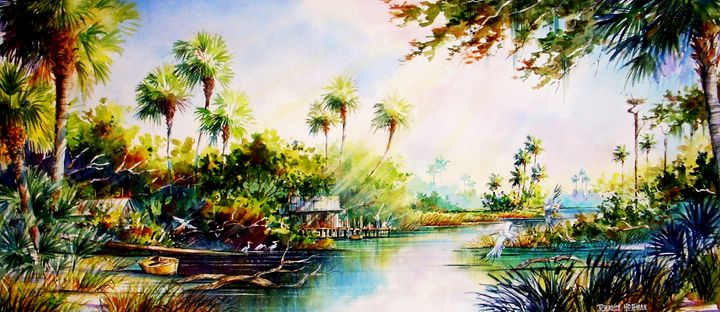 HammerDwight's tweet photo. Featured Art of the Day: "Glades Fishing Shack". Buy it at: https://t.co/lowpyx5A4z https://t.co/MwSfpOVsiL