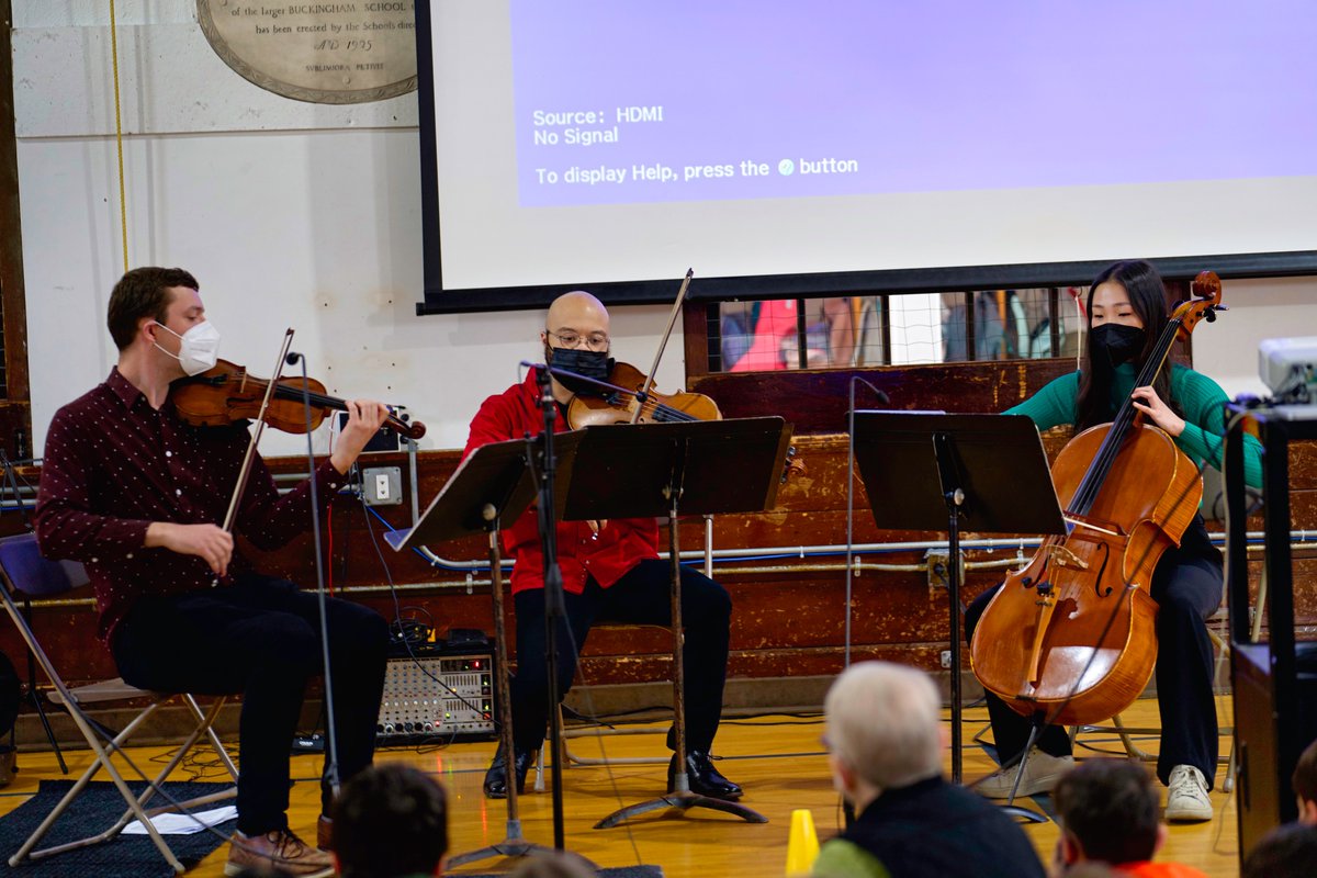 ByAnalog's tweet photo. We had such a blast performing for the students of Buckingham Browne &amp; Nichols school! We were so warmly welcomed and got to witness a homecoming for our very own Sébastien Ridoré who is a BB&amp;N alum. Thank you BB&amp;N for such a great morning! https://t.co/wsbPHIdHRH