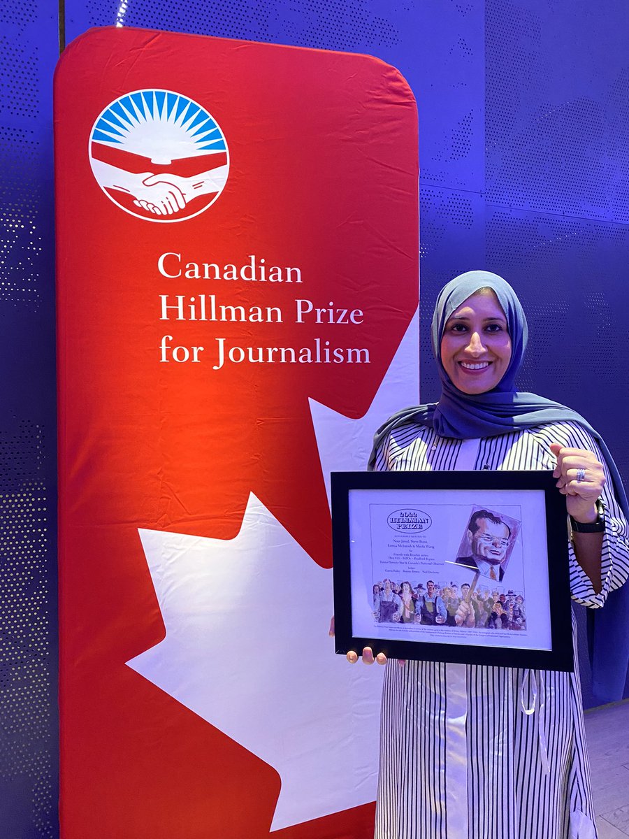 samiahmed's tweet photo. Proud of @njaved and her team at @TorontoStar @NatObserver who took home a @SidneyHillman prize tonight for fearless journalism on “Friends with Benefits”: An inside look at money, power and influence behind the push to build Highway 413.

#canhillman22 #cdnpoli https://t.co/Xo6bxhfxyI