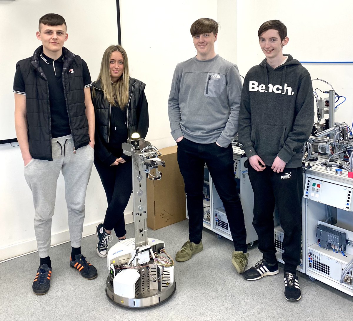 Engineering Fife College (@engineering_fc) on Twitter photo Our Engineering Foundation Apprentices doing some programming on our new Robotino. They had a great time! <a href="/fifecollege/">Fife College</a> 🤖 #Robot #Engineering Our Engineering Foundation Apprentices doing some programming on our new Robotino. They had a great time! <a href="/fifecollege/">Fife College</a> 🤖 #Robot #Engineering