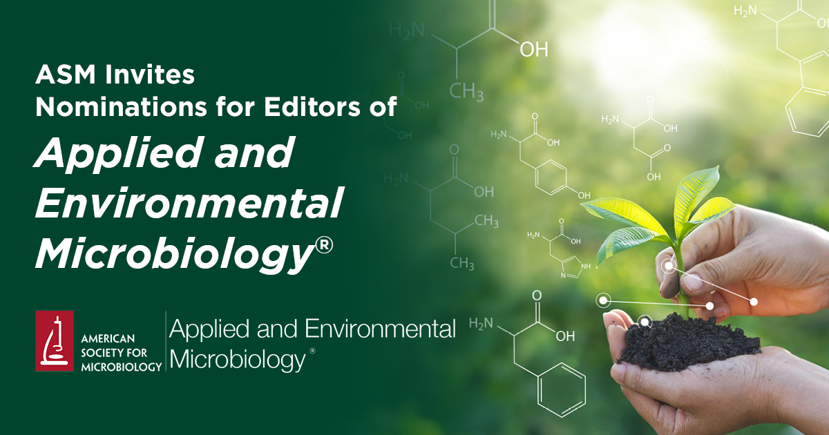 ASMicrobiology's tweet photo. Last call for applications. @AppEnvMicro seeks editors with a broad range of experience in fundamental &amp; applied microbiology to help advance the journal’s diverse science portfolio. The call ends April 10. Learn more &amp; apply at https://t.co/54C0a6IdHN https://t.co/ABbinajaxn