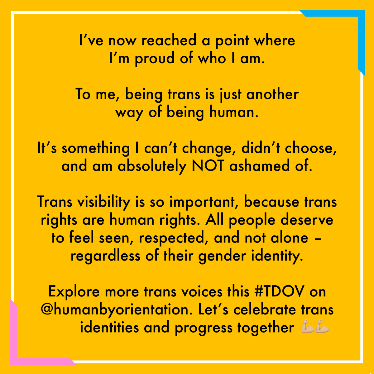 #TransDayofVisibility partnership with @jammi_dodger94: 'I'm wishing everyone a Happy Trans Day of Visibility! Scroll through to read about my journey with my identity, and understand what #TDOV means to me.💛'