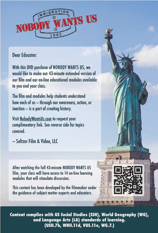 If you're at the #oah22 conference this week, be sure to visit <a href="/newdayfilms/">New Day Films</a> table. You can pick up <a href="/SeltzerVideo/">Seltzer Film & Video</a>'s latest film "Nobody Wants Us" there... or scan the QR code below to request a stream!