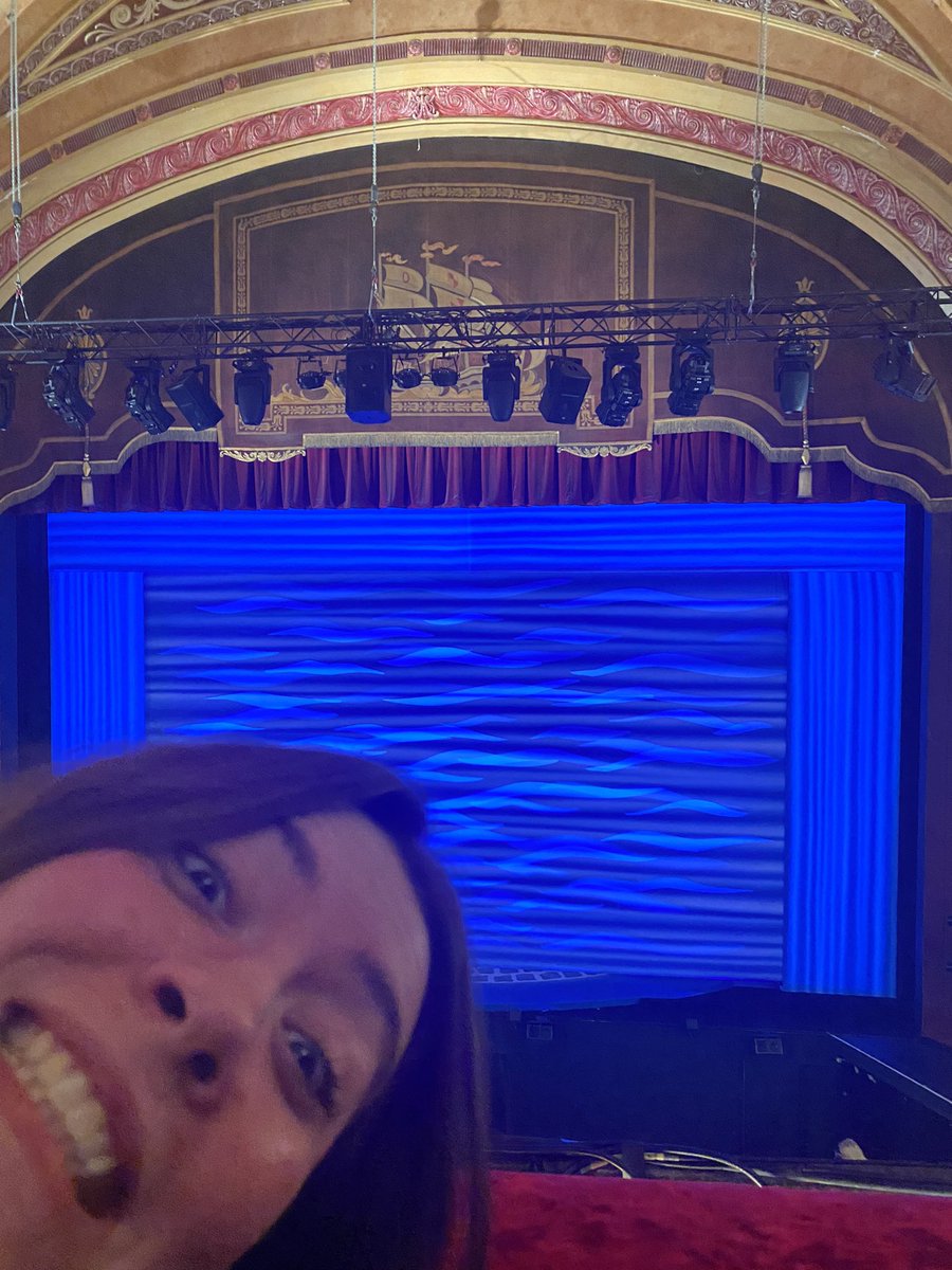 erinmaygard's tweet photo. rhianna’s 8th time seeing mamma mia i think she’s a bit excited !! @rhianna_swyer https://t.co/wfxW3oIYIM
