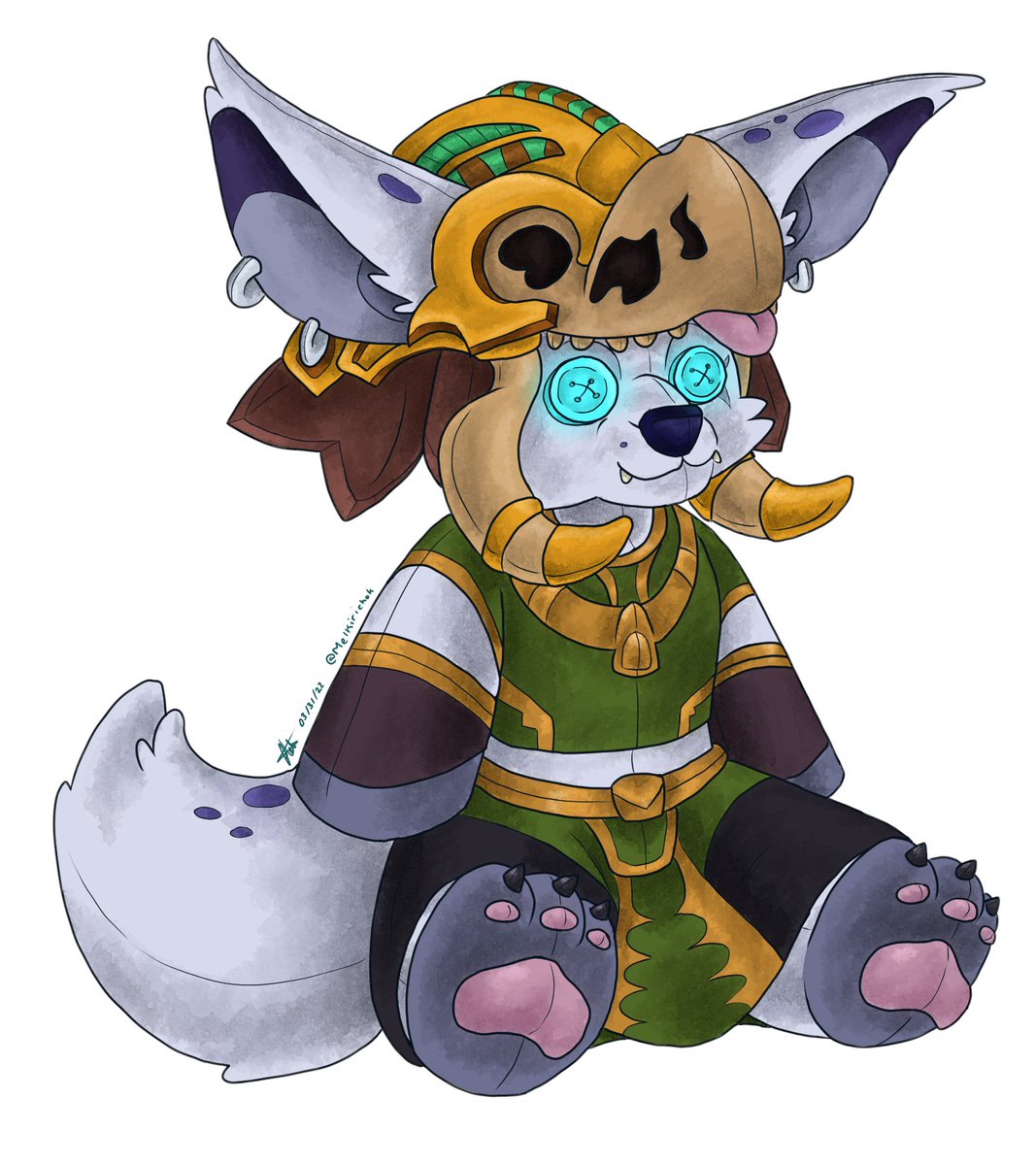 Figured I'd post it myself as well!

Plush commission for <a href="/AppleAndAhnen/">TwiceCrowned</a>!