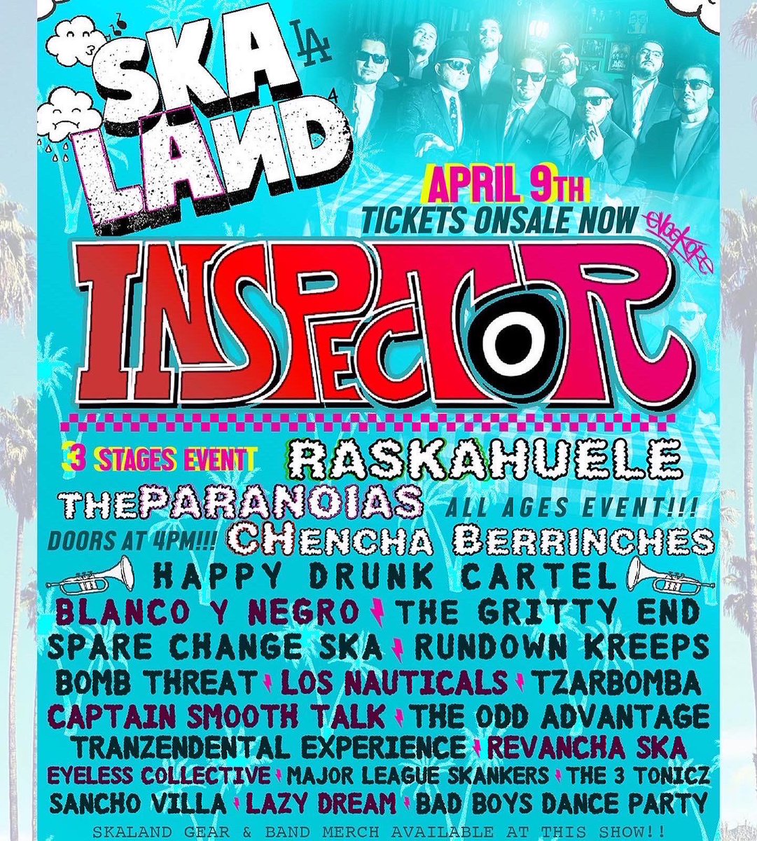 TICKETS ONSALE NOW!!
APRIL 9th in LOS ANGELES !!!
eventbrite.com/e/skaland-2022…