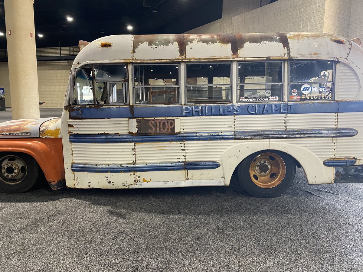 ALAutoShow's tweet photo. Stop by the show to see some amazing work by students of the Walker County Center of Technology. You're looking at a 1963 @Ford B-600 they brought back to life! They'll also have welding, cosmetology, collision, mechanics, and machine shop depts. at the BJCC. #AlabamaAutoShow https://t.co/AuvEa39qp2