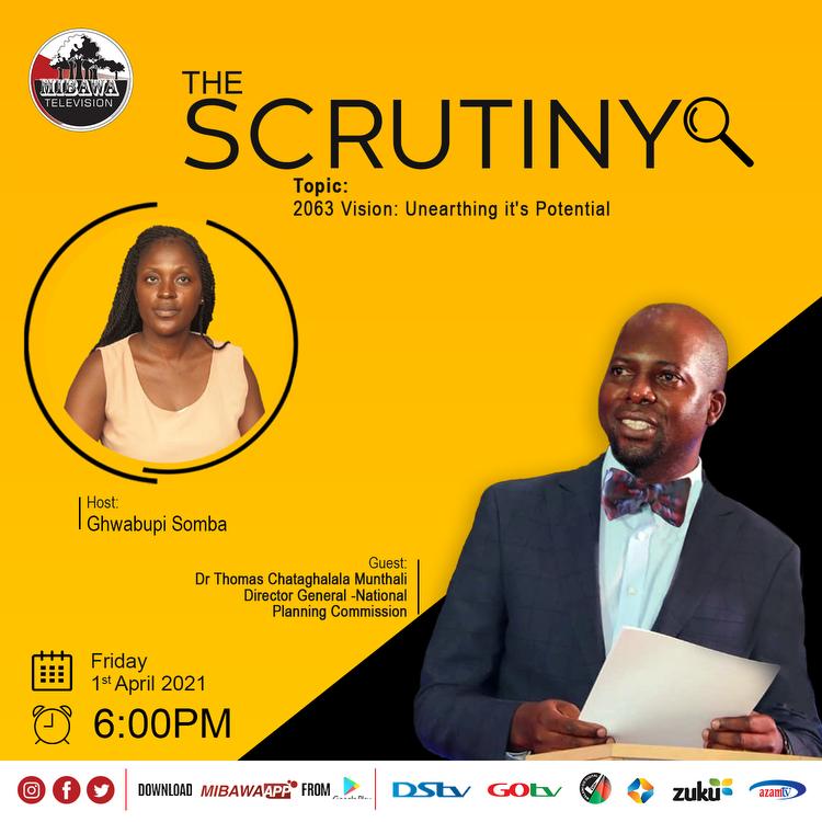 National Planning Commission (NPC) Director General Dr. Thomas Munthali will on Friday April 1, 2022 from 6:00 pm be on Mibawa TV's Scrutiny programme to unearth wealth creation potentials in the Malawi 2063 national vision.
<a href="/MibawaTV/">Mibawa Television</a> #MW2063 #Ndizotheka