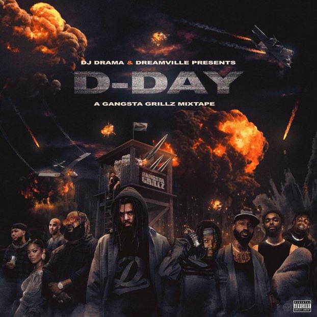 TeamDreamville's tweet photo. Official “D-Day” mixtape artwork 🔥

DJ Drama &amp; Dreamville Presents

A Gangsta Grillz Mixtape https://t.co/LvpJq8VOtN
