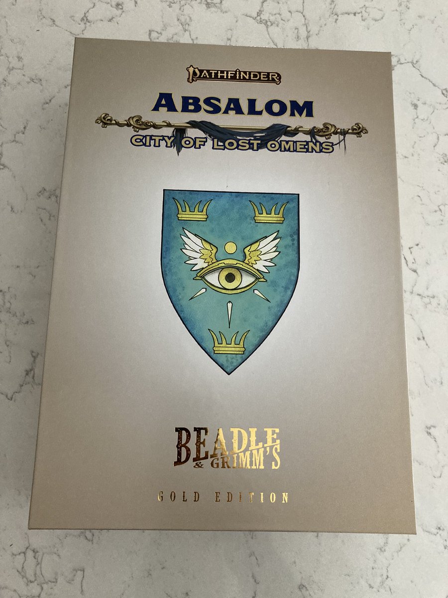 NerdsonEarth's tweet photo. Okay we said yesterday was a good mail day. But when the @BeadleAndGrimms Absalom Gold Box arrives, that’s a cause for celebration! Can’t wait to dive in and write up our thoughts on the contents! https://t.co/iJerrbNxdn