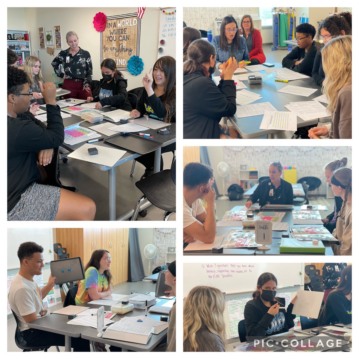HCTCeducation's tweet photo. Thank you to @EMSISD ELAR Specialists for visiting today and providing training to lead our @HCTCeducation interns to support early readers at our field sites! @EMSISD_CTE @CtcHollenstein #hctcallin #EMSreads https://t.co/aIwBEiLR6S