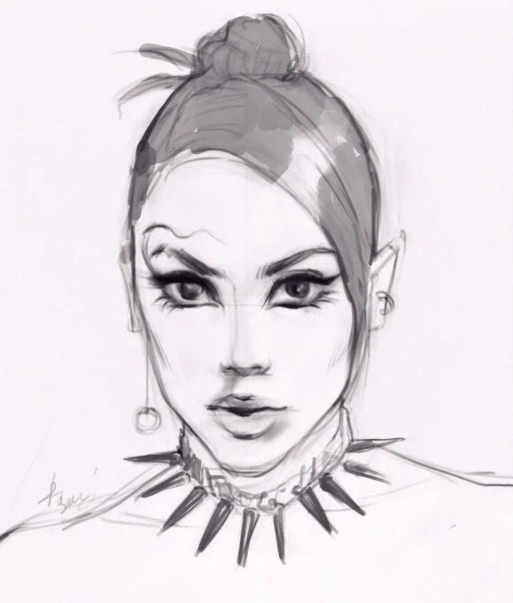 the sketch                             the final 